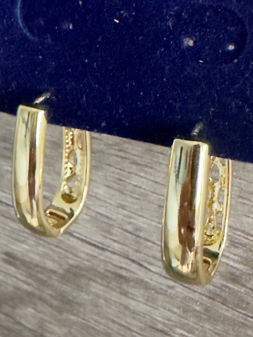 Polished Elongated Hoops